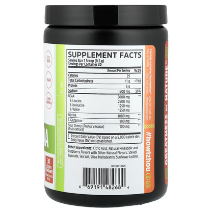 Zhou Nutrition, Muscle BCAA, Tropical Punch, 9.06 oz (257 g)