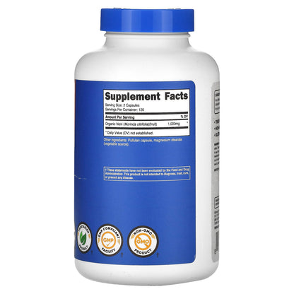 Nutricost, Noni, 240 Capsules (500 mg per Capsule)