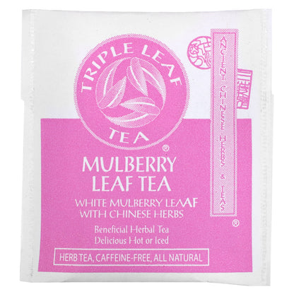 Triple Leaf Tea, Mulberry Leaf Tea, Caffeine-Free, 20 Tea Bags, 1.16 oz (33 g)