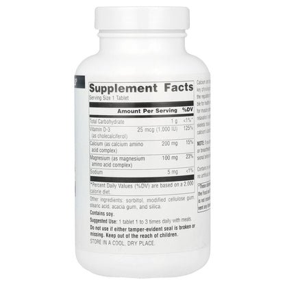 Source Naturals, Calcium & Magnesium, 100 Tablets