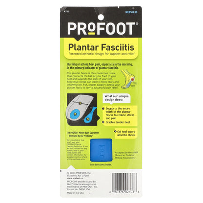 Profoot, Plantar Fasciitis, Mens 8-13, 1 Pair