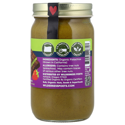 Wilderness Poets, Pistachio Butter, Ultra Creamy, 16 oz (453 g)