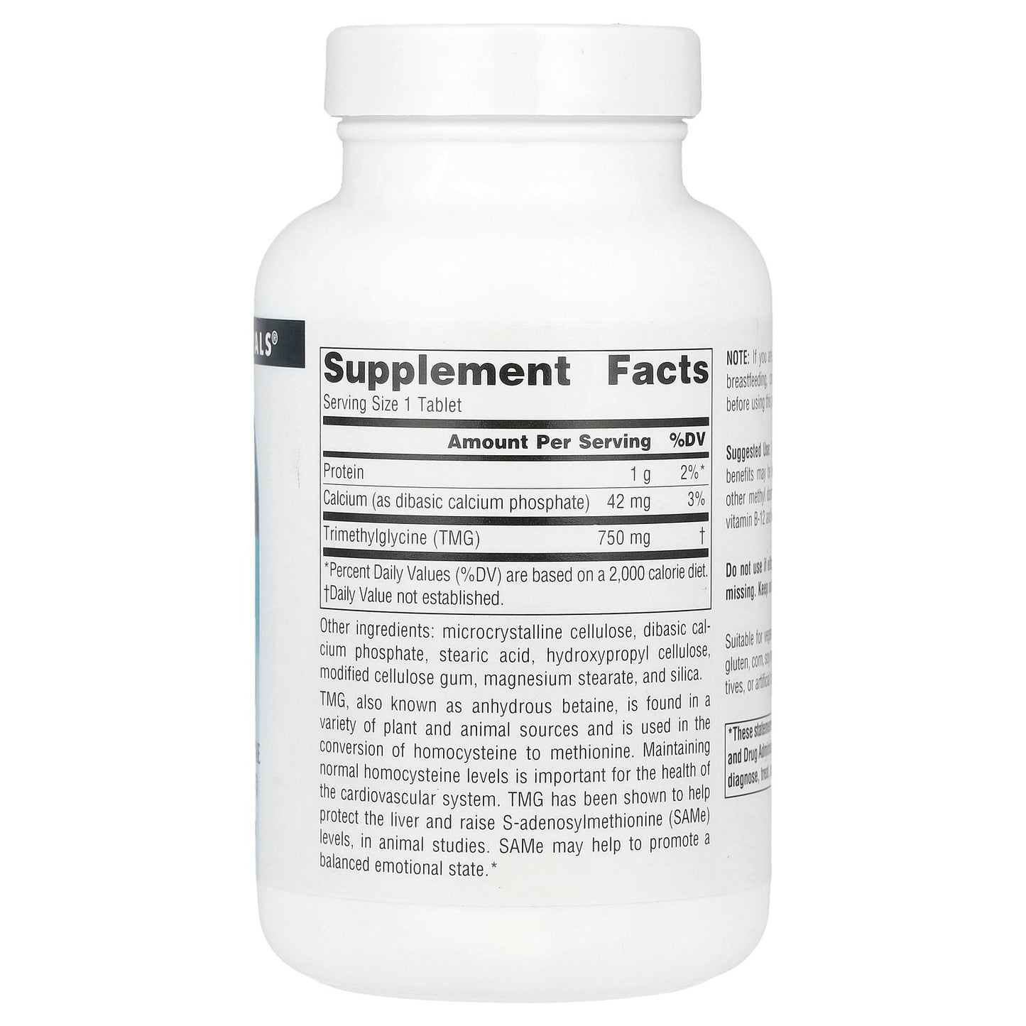 Source Naturals, TMG, 120 Tablets