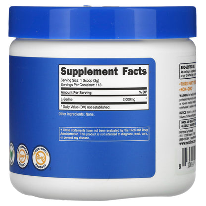 Nutricost, L-Serine Powder, Unflavored, 8 oz (227 g)