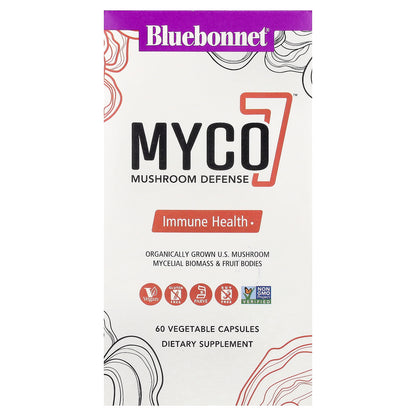 Bluebonnet Nutrition, Myco7™, Mushroom Defense, 60 Vegetable Capsules