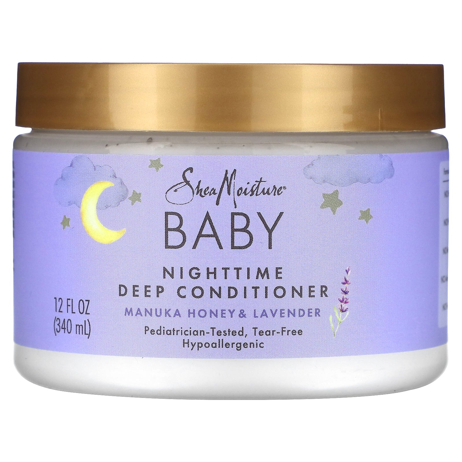 SheaMoisture, Baby, Nighttime Deep Conditioner, Manuka Honey & Lavender, 12 fl oz (340 ml)