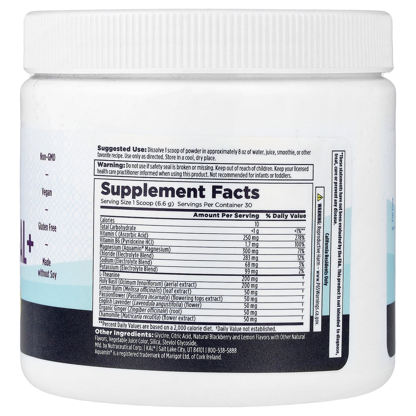 KAL, Mellow Mineral+, Blackberry Lemonade, 6.9 oz (198 g)