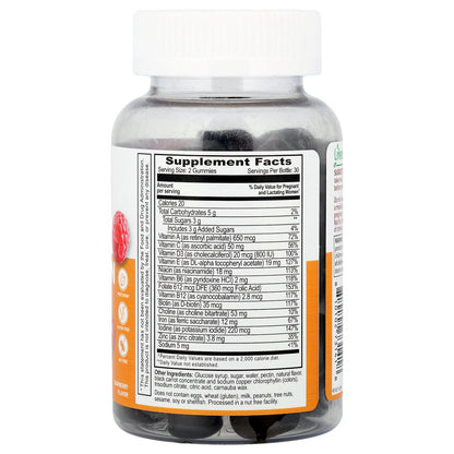 Lifeable, Multivitamin with Iron Gummies, Raspberry, 60 Gummies