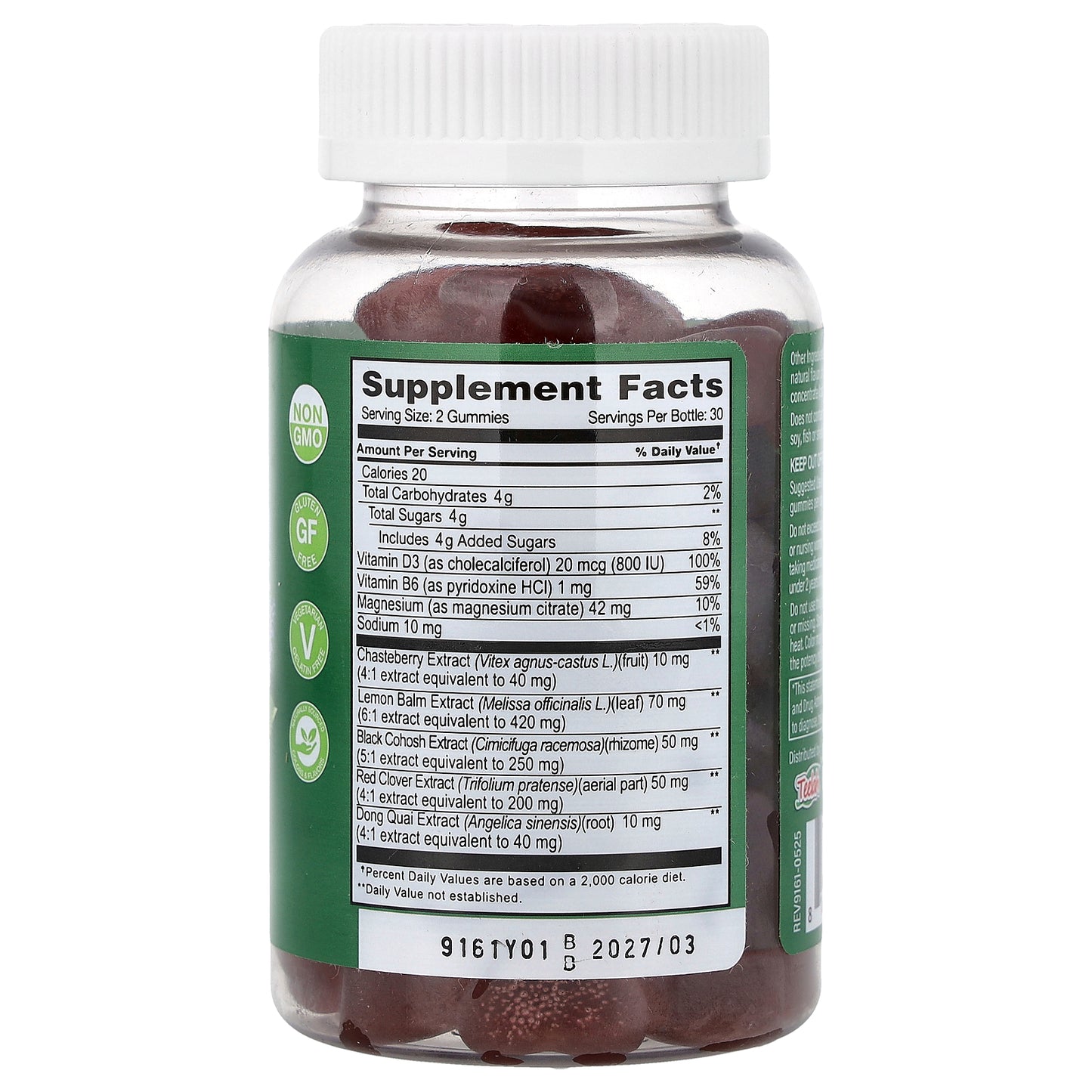 YumVs, Menopause Support Gummies, Natural, 60 Gummies