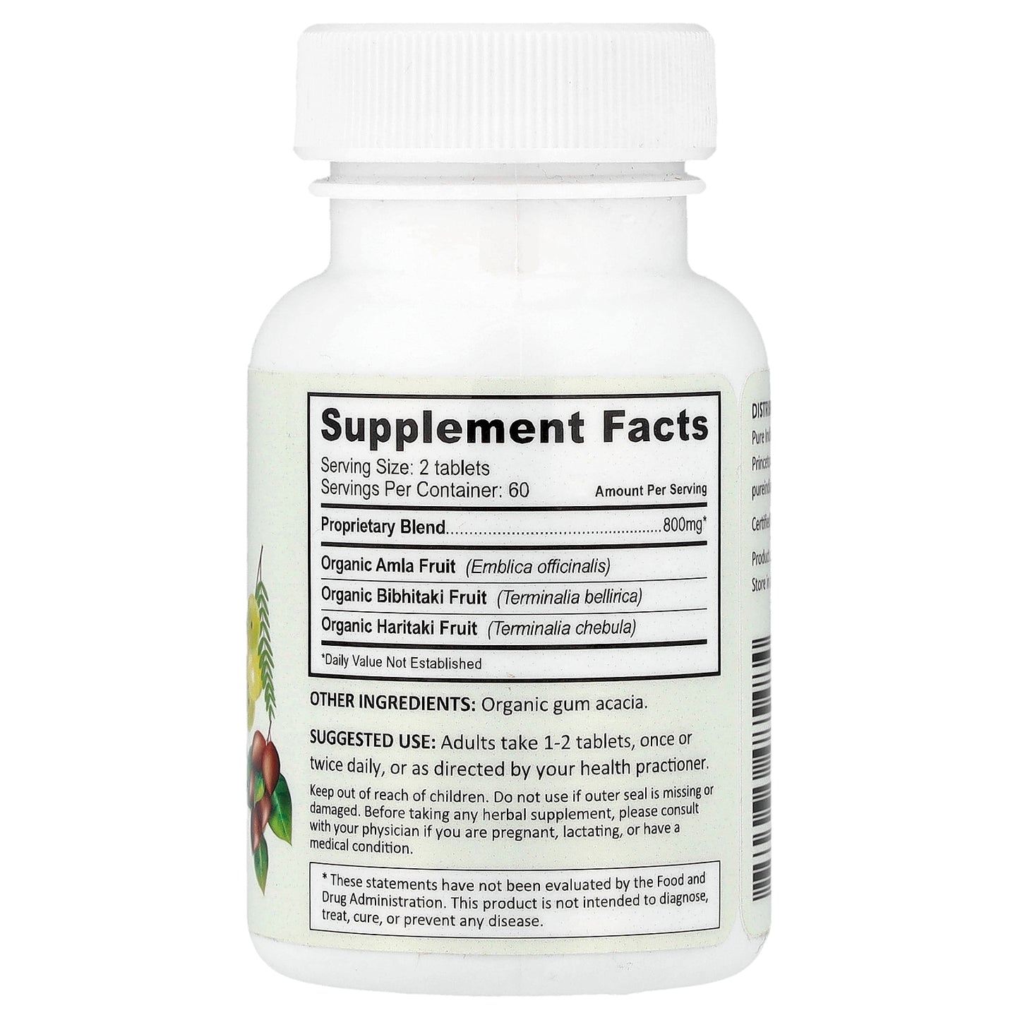 Pure Indian Foods, Organic Triphala Tablets, 120 Tablets