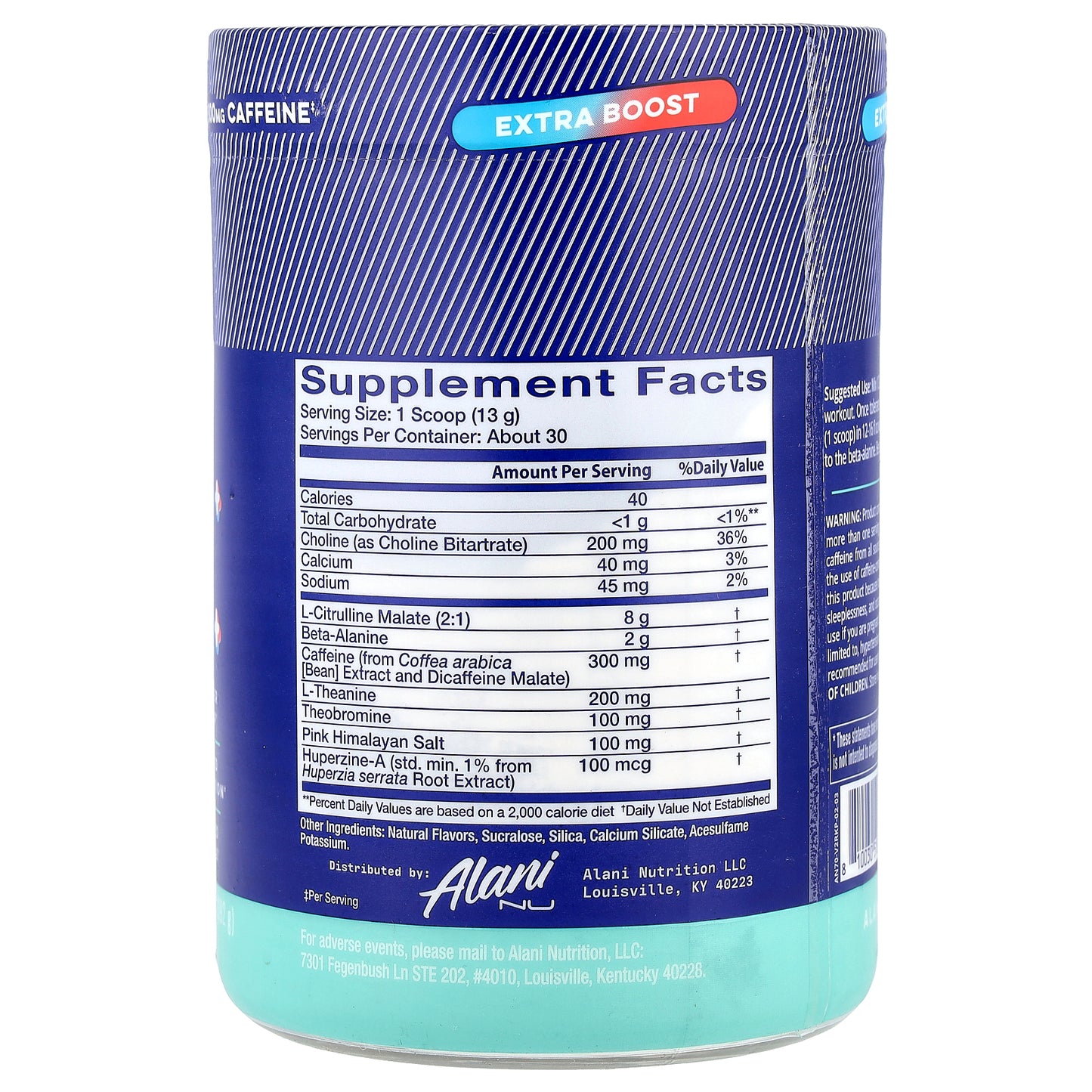 Alani Nu, Pre-Workout+, Rocket Pop, 13.8 oz (392 g)