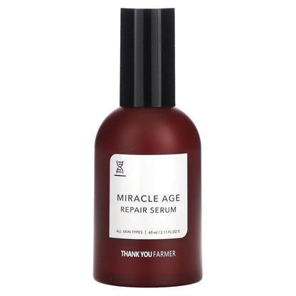 Thank You Farmer, Miracle Age, Repair Serum, All Skin Types, 2.11 fl oz (60 ml)