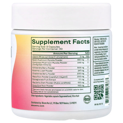 Bloom, Hormone Health, Balance, 90 Capsules