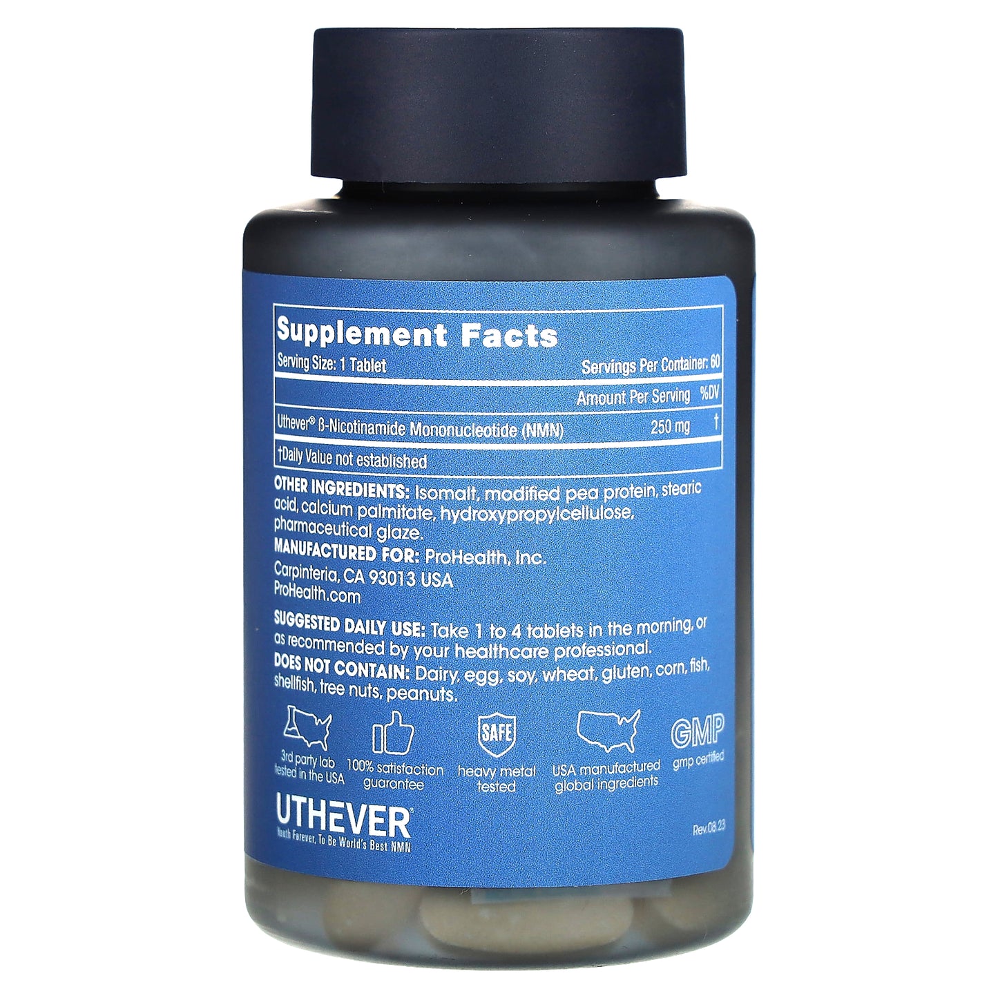 ProHealth Longevity, NMN Pro 250 , 250 mg , 60 Tablets