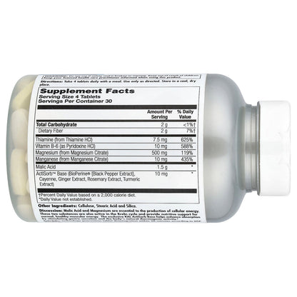 KAL, Malic Acid with Magnesium, 120 Tablets