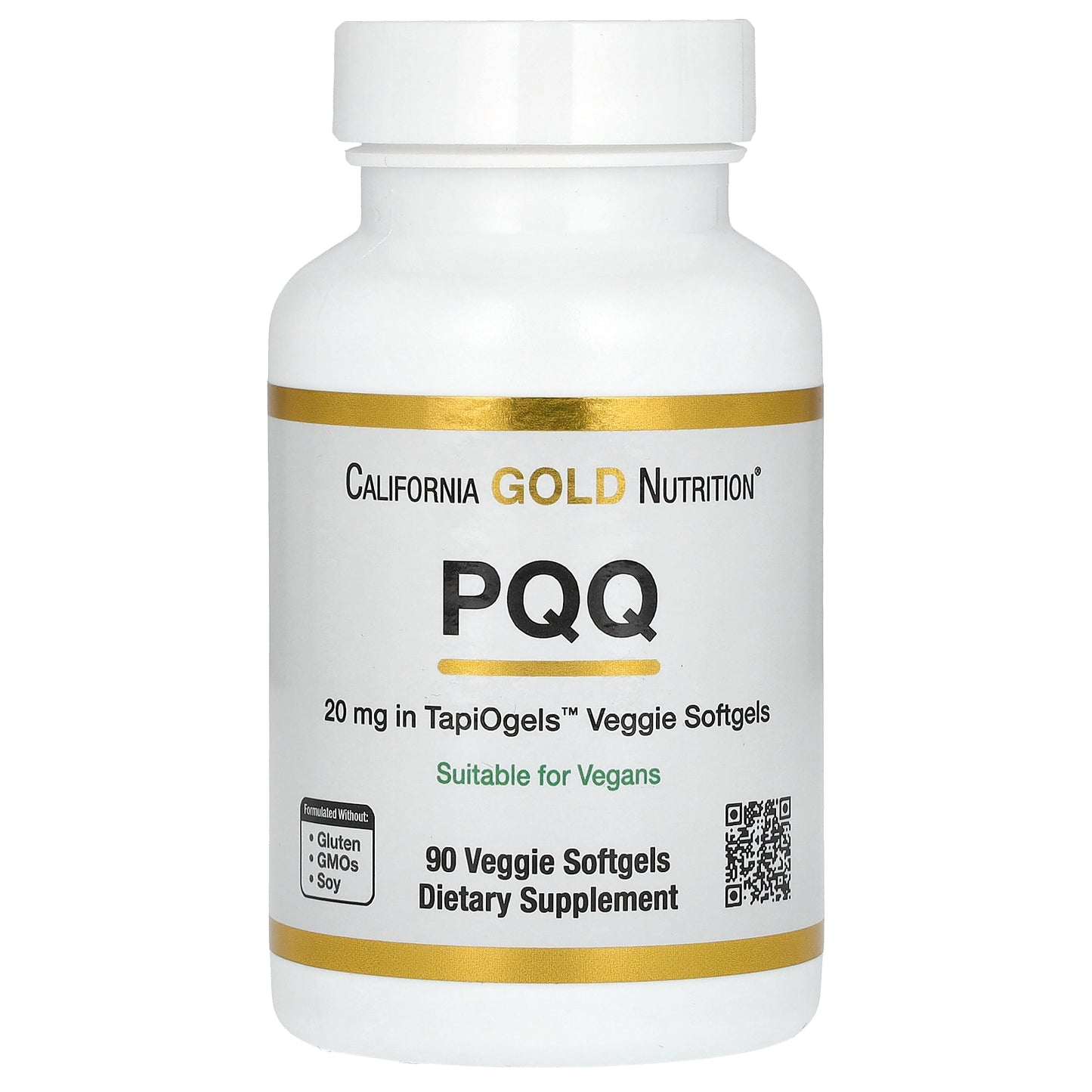 California Gold Nutrition, PQQ, 20 mg, 90 Veggie Softgels