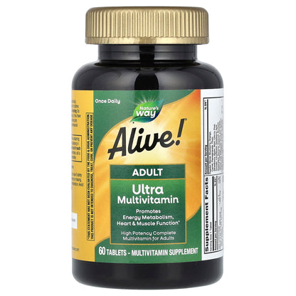 Nature's Way, Alive!® Adult Ultra Multivitamin, 60 Tablets