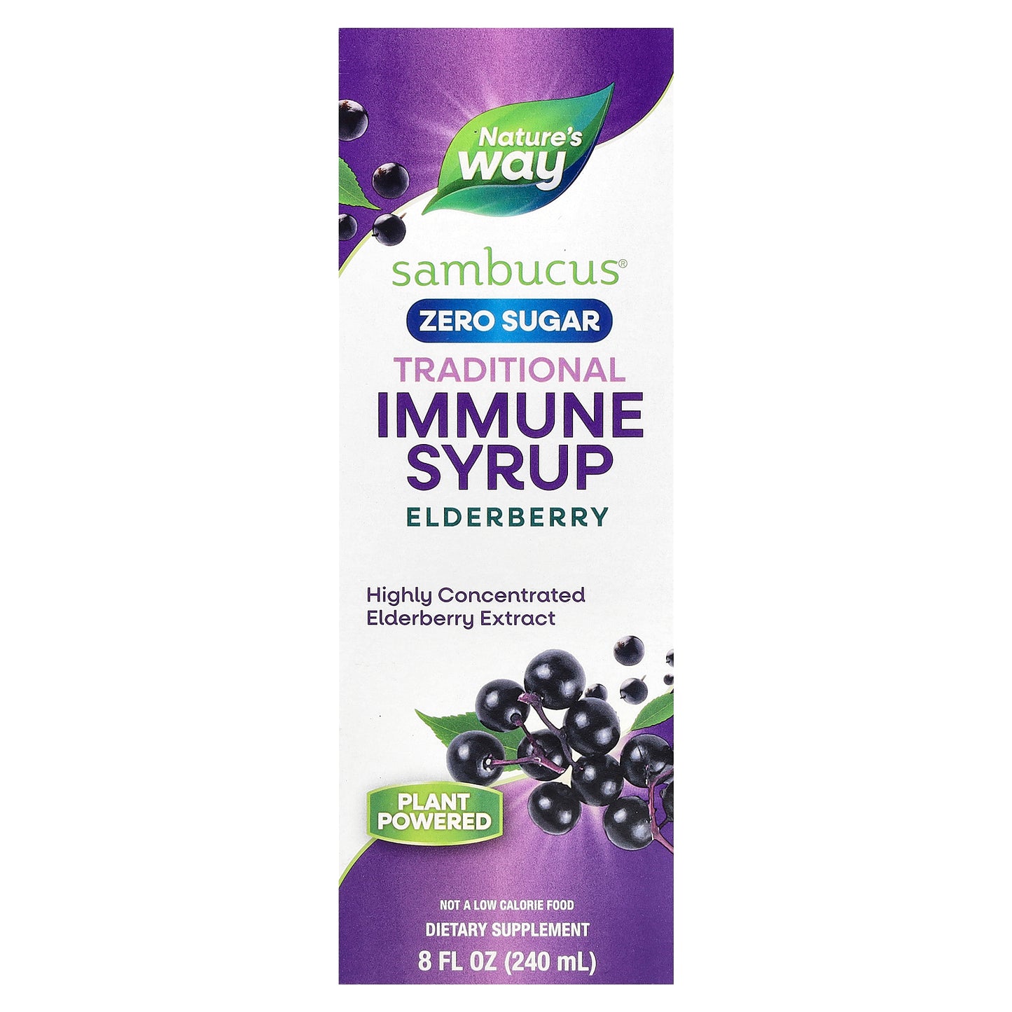 Nature's Way, Sambucus®, Elderberry, Sugar-Free Syrup, 8 fl oz (240 ml)