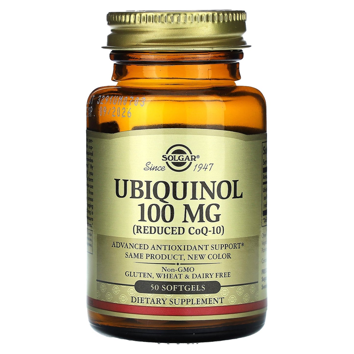 Solgar, Ubiquinol (Reduced CoQ10), 50 Softgels (100 mg per Softgel)