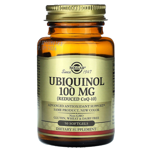 Solgar, Ubiquinol (Reduced CoQ10), 50 Softgels (100 mg per Softgel)