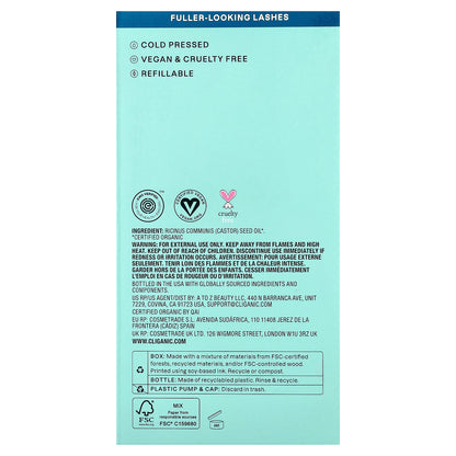 Cliganic, Dose of Intense Moisture™, Organic Castor Oil Lash & Brow Set, 16 fl oz (473 ml)