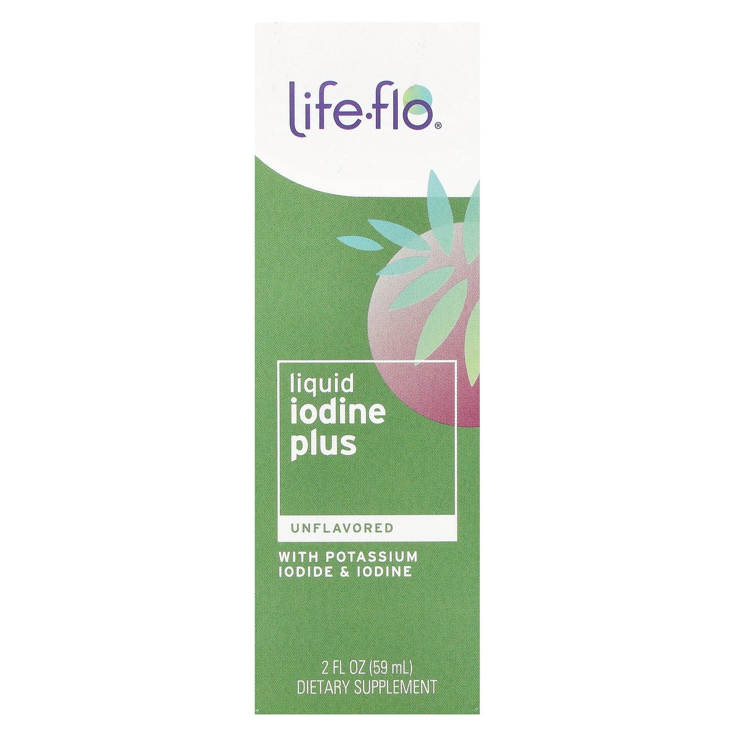 Life-flo, Liquid Iodine Plus, With Potassium Iodide & Iodine, Unflavored, 150 mcg, 2 fl oz (59 ml)