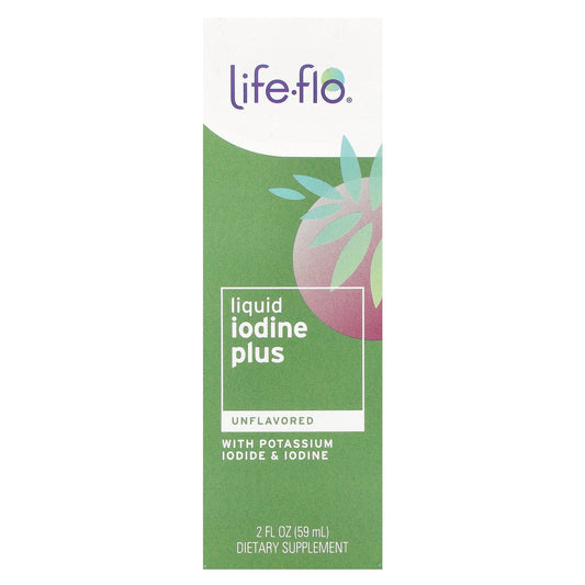 Life-flo, Liquid Iodine Plus, With Potassium Iodide & Iodine, Unflavored, 2 fl oz (59 ml)