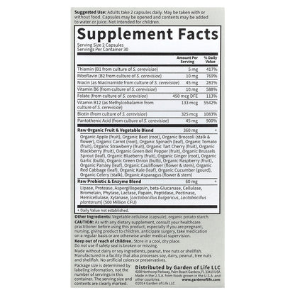 Garden of Life, Vitamin Code®, RAW B-Complex™, 60 Vegan Capsules