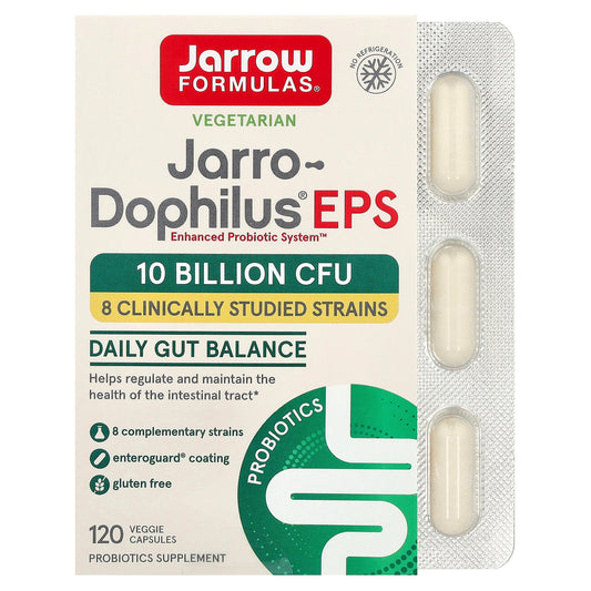 Jarrow Formulas, Jarro-Dophilus® EPS, 120 Veggie Caps (5 Billion CFU per Capsule)
