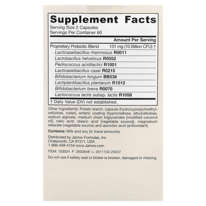 Jarrow Formulas, Jarro-Dophilus® EPS, 120 Veggie Caps (5 Billion CFU per Capsule)