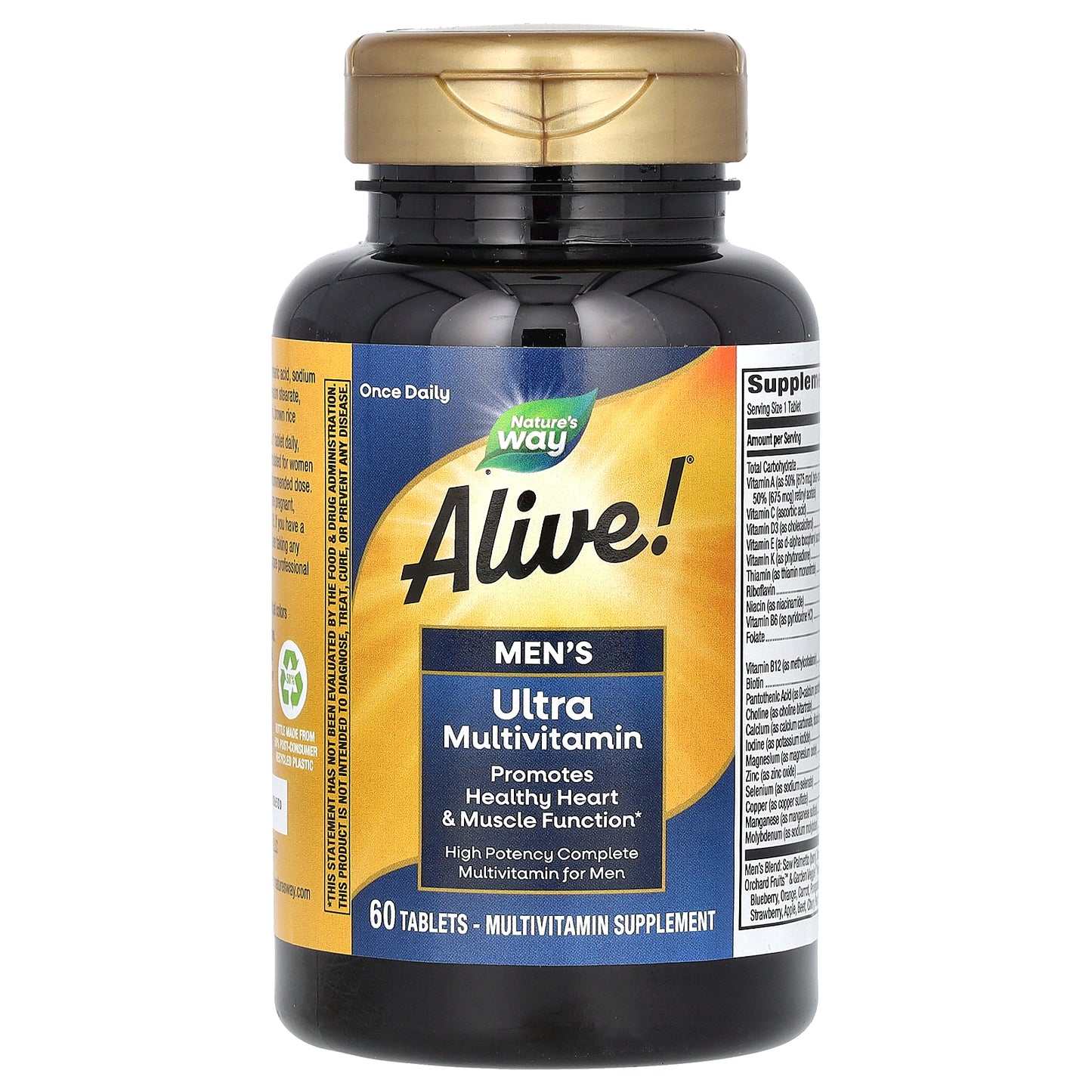 Nature's Way, Alive! Men's Ultra Multivitamin, 60 Tablets