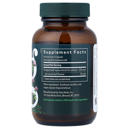 Gaia Herbs, Oil of Oregano, 60 Liquid Phyto-Caps®