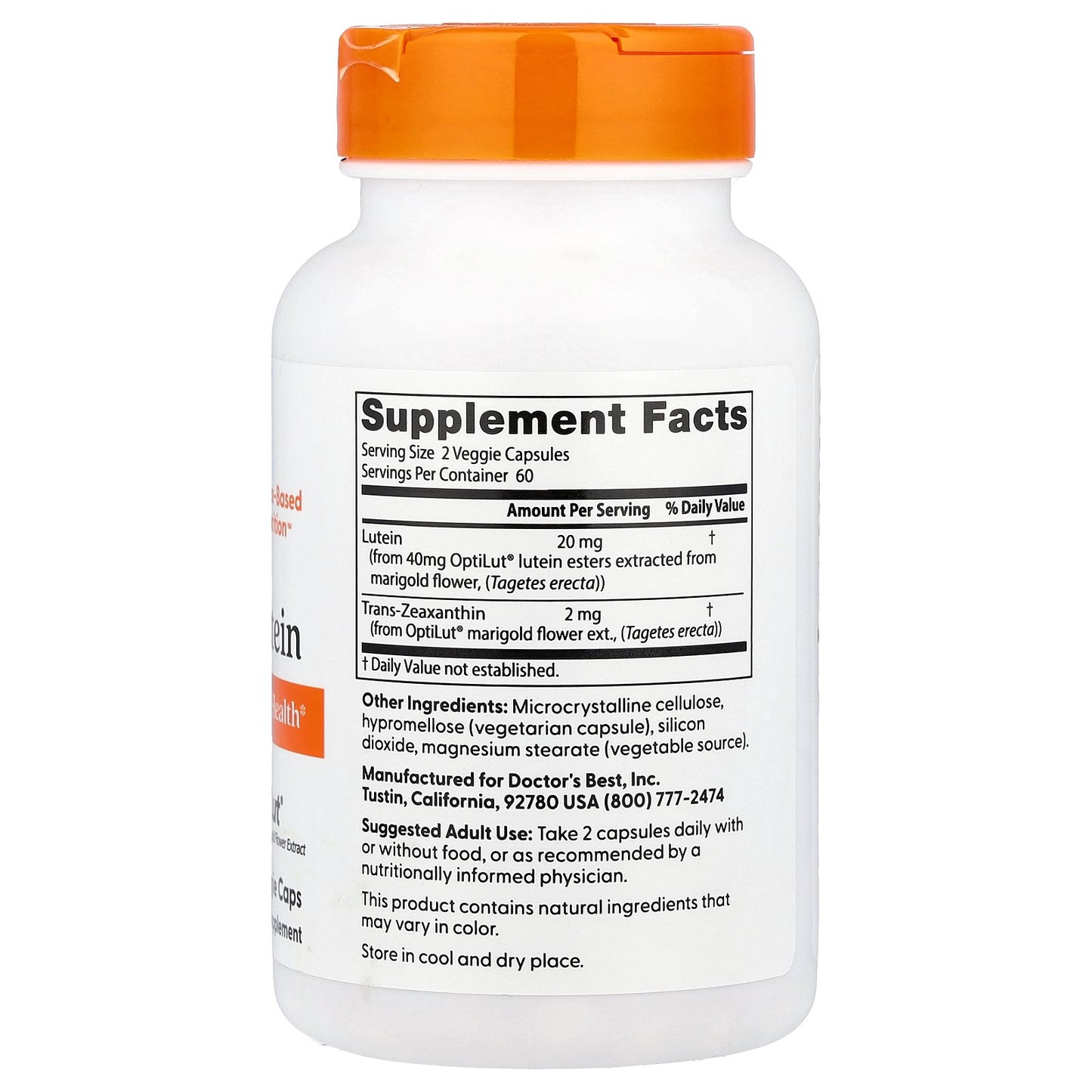 Doctor's Best, Lutein, 120 Veggie Caps