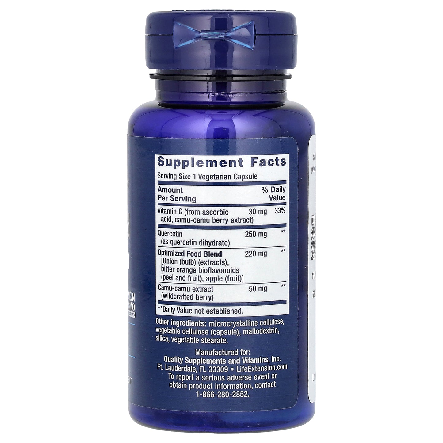 Life Extension, Optimized Quercetin, 250 mg, 60 Vegetarian Capsules