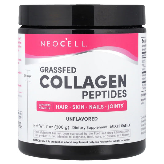 NeoCell, Grassfed Collagen Peptides, Unflavored, 7 oz (200 g)