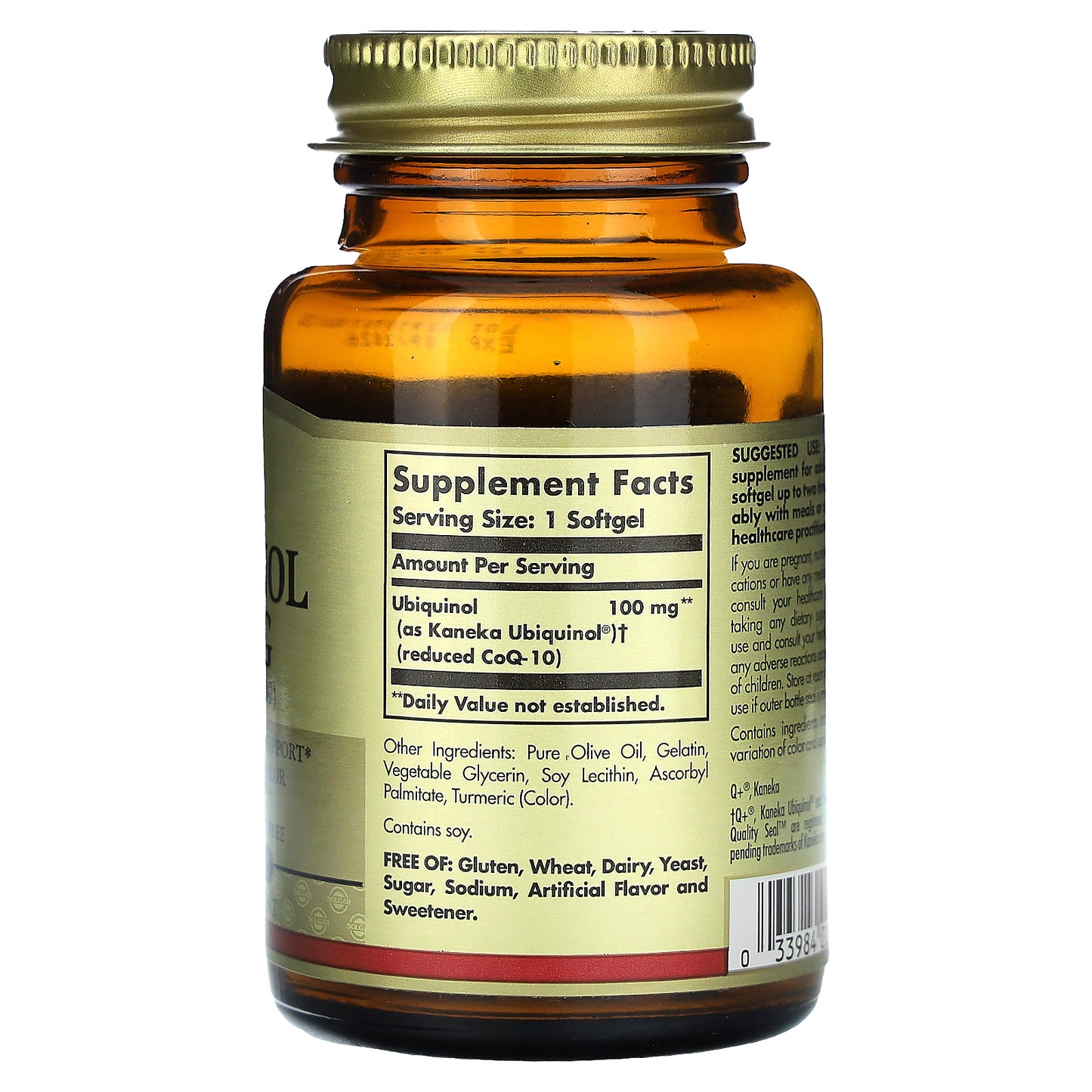 Solgar, Ubiquinol (Reduced CoQ10), 50 Softgels (100 mg per Softgel)