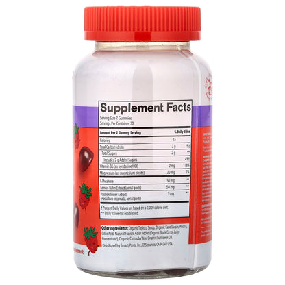 SmartyPants, Kids Sleep, Zero Melatonin Gummies, Strawberry, 60 Gummies