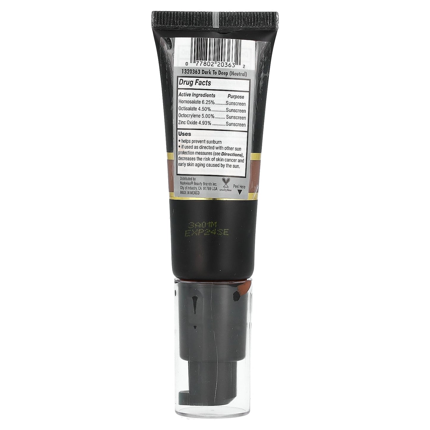 Black Radiance, Tinted Moisturizer Sunscreen, SPF 15, 1320363 Dark To Deep (Neutral), 0.91 fl oz (27 ml)