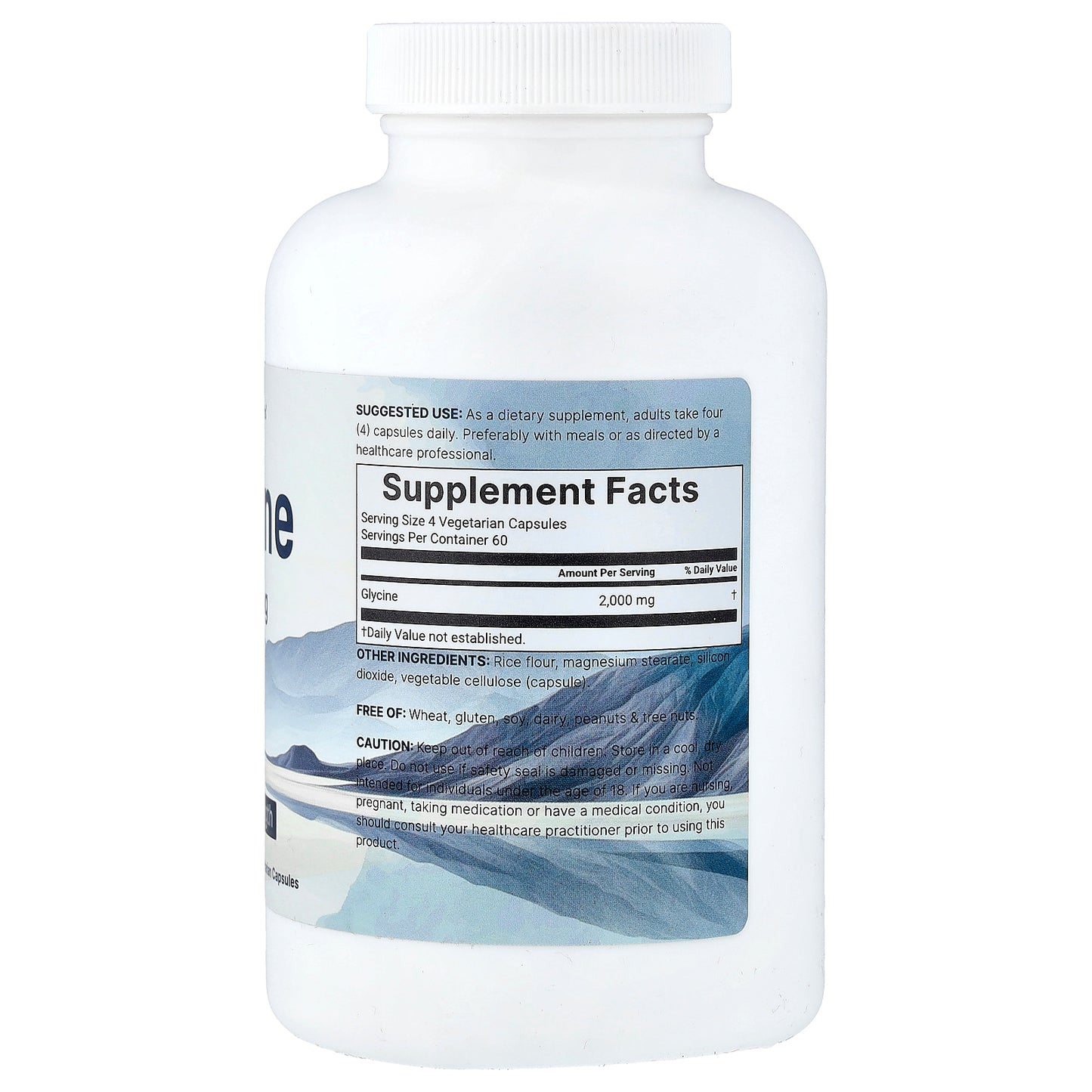 Micro Ingredients, Glycine, 240 Vegetarian Capsules (500 mg per Capsule)