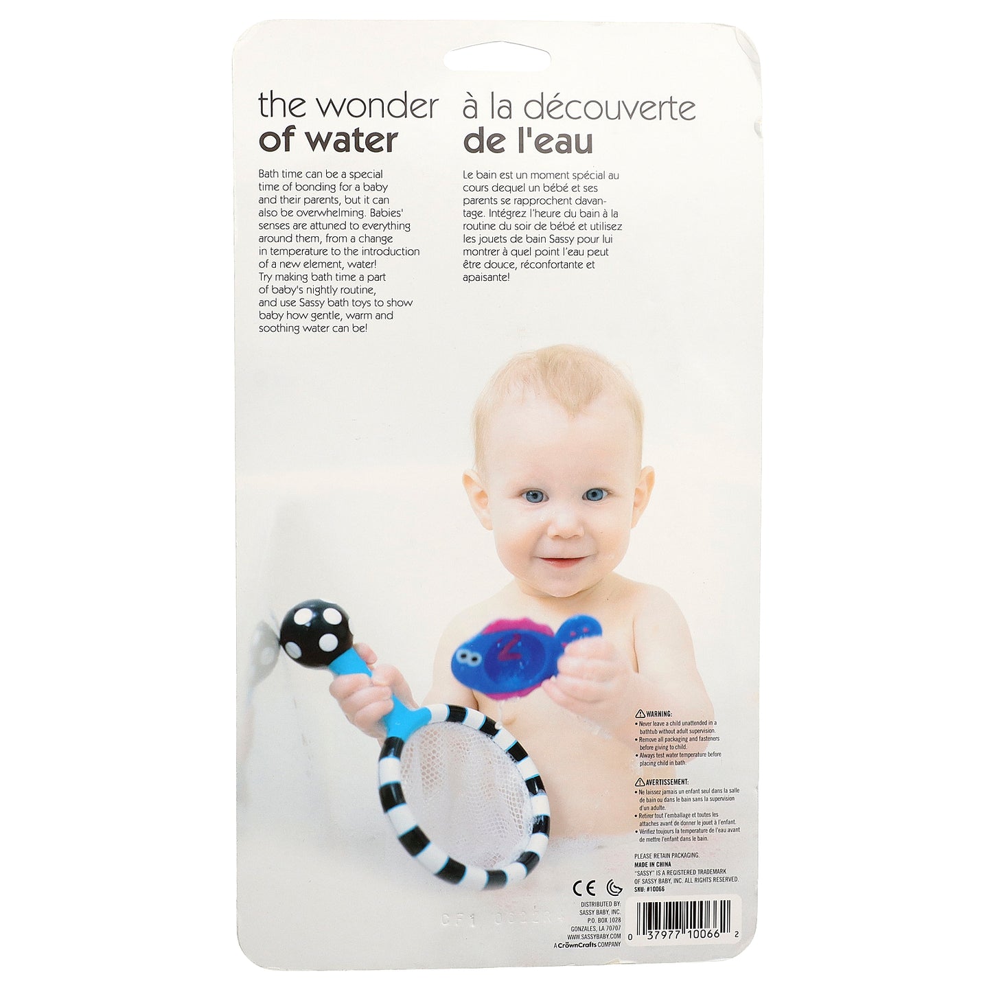 Sassy, Bath Toy, Catch 'n Count Net,  6 + Months, 4 Piece Set