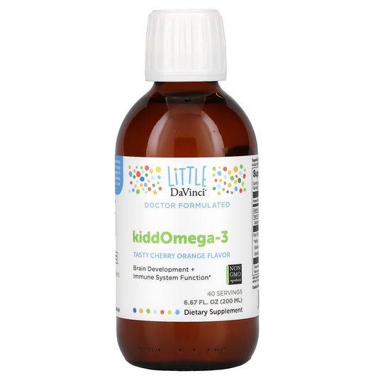 Little DaVinci, KiddOmega-3, Tasty Cherry Orange Flavor, 4,415 mg, 6.67 fl oz (200 ml)