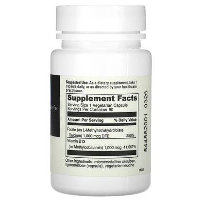 DaVinci Laboratories, 5-MTHF/B12 MC 2000, 60 Capsules
