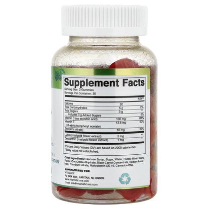 Vitamatic, Eye Health Gummies, Mixed Berry, 60 Gummies