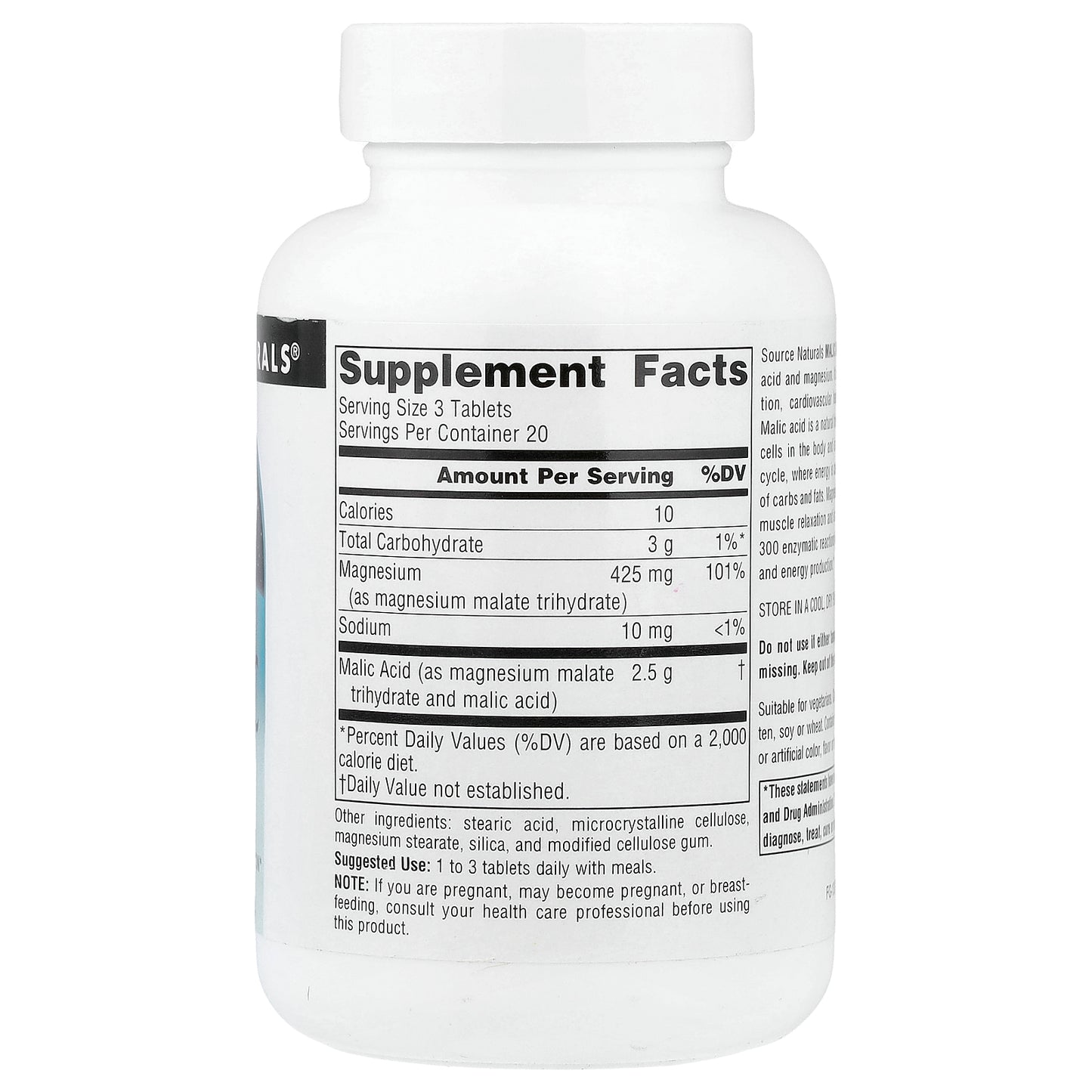 Source Naturals, Malic Acid, 60 Tablets