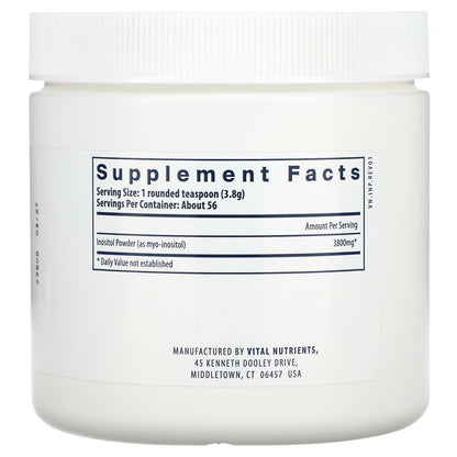 Vital Nutrients, Inositol Powder, 7.94 oz (225 g)