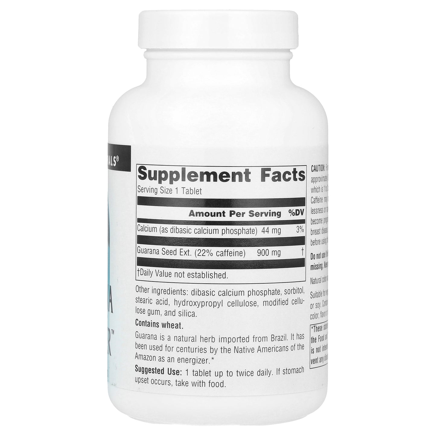 Source Naturals, Guarana Energizer™, 100 Tablets