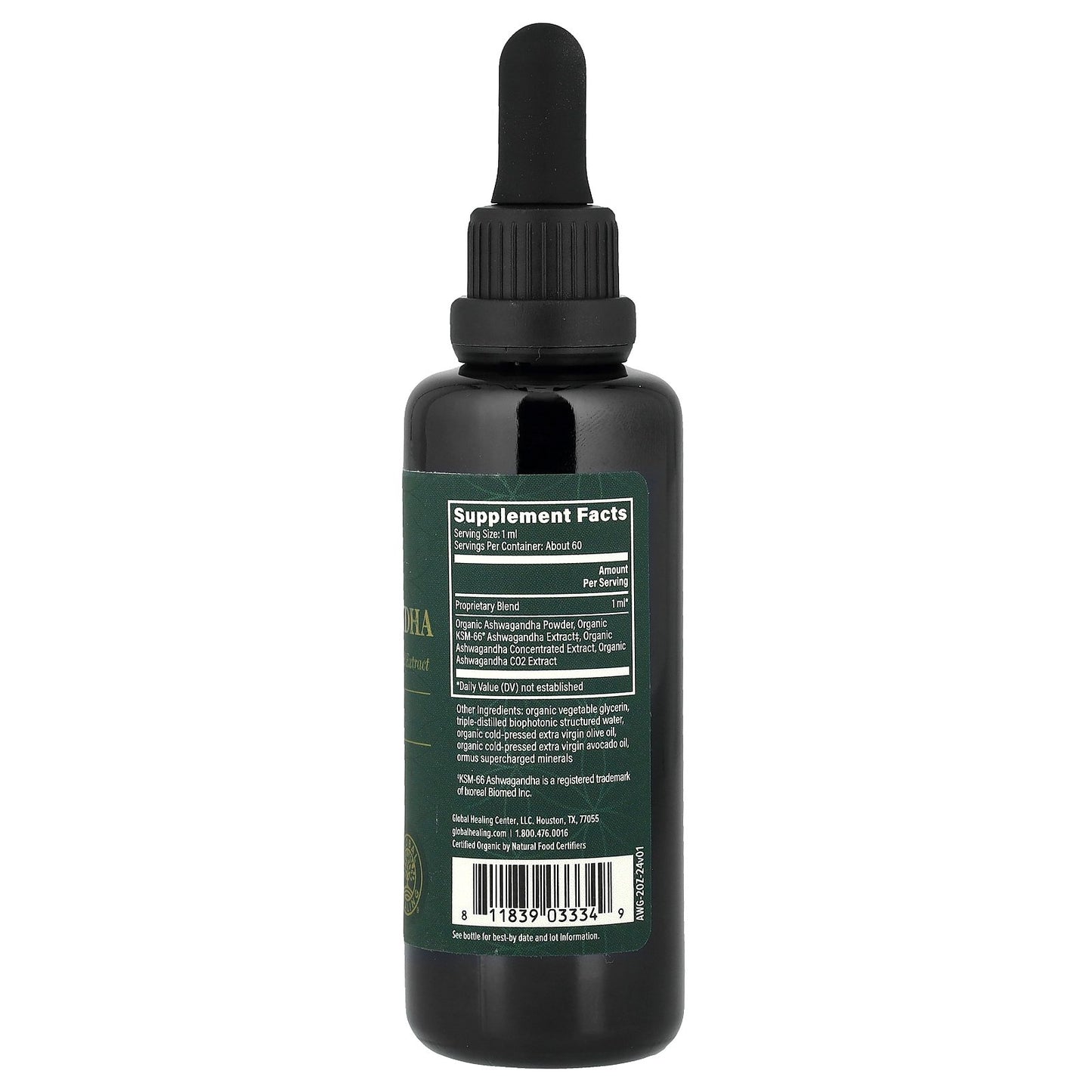 Global Healing, Microsomal™ Ashwagandha, 2 fl oz (59.2 ml)