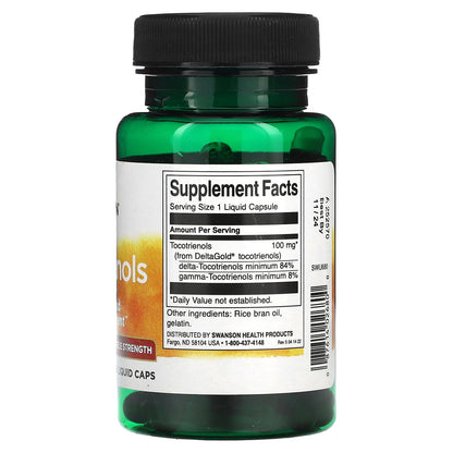 Swanson, Tocotrienols, 100 mg, 60 Liquid Caps