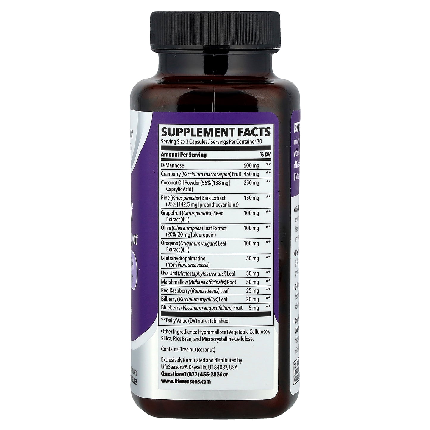 LifeSeasons, Therapeutics, Urinari-X® Urinary & Yeast Support, 90 Veg Capsules