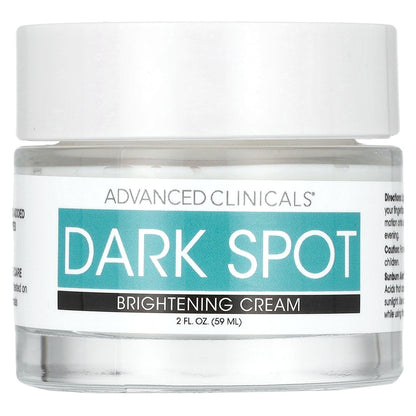 Advanced Clinicals, Dark Spot, Brightening Cream, 2 fl oz (59 ml)